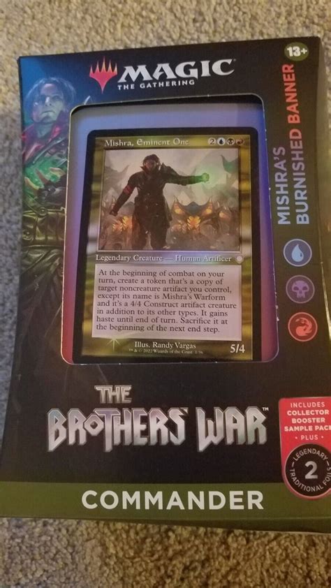 Magic Mtg The Brothers War Commander Deck Sealed Mishras Burnished