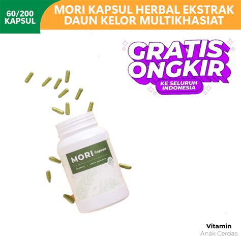 Mori Kapsul Ekstrak Daun Kelor Ekstrak Moringa Oleifera Lazada Indonesia