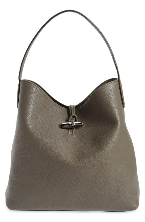 Longchamp Roseau Essential Hobo Bag In Gray Lyst