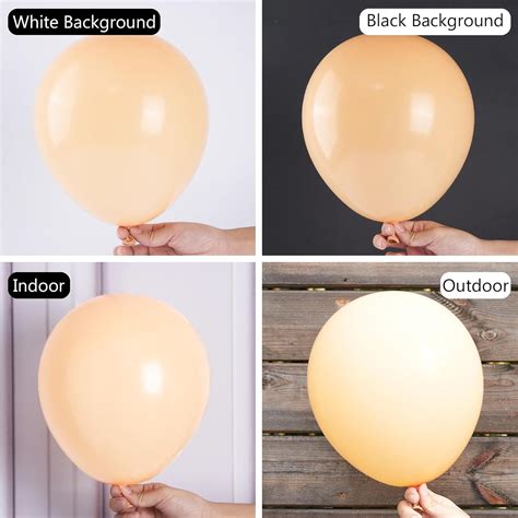 PartyWoo Globos Color Nude Globos Bohemios De Color Albaricoque De