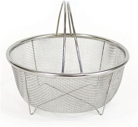 Space Home Round Fryer Basket With Handle Deep Wire Strainer For