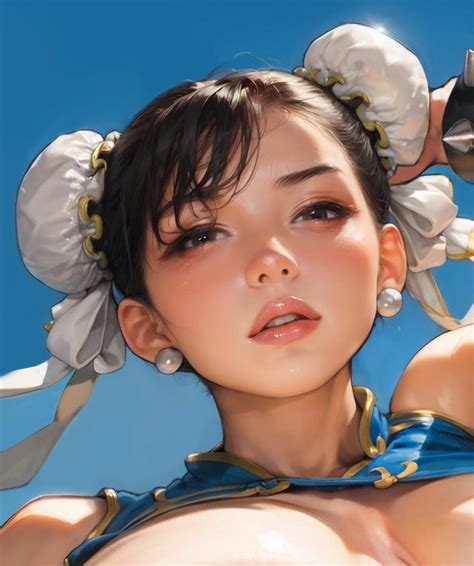 Nude Anime Girl Poster Sexy Woman Chun Li Street Fighter Japanese Hot Girl Illustration