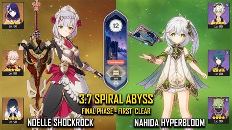 Gic Noelle Shockrock And C Nahida Hyperbloom Spiral Abyss