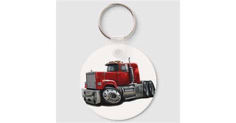 Mack Superliner Red Truck Keychain Zazzle