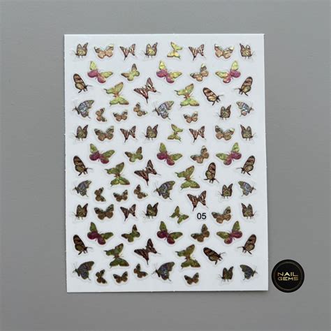 Holographic Butterfly Stickers 05