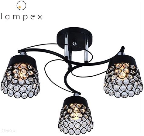 Lampex Yrandol Glamour Lampa Do Salonu Czarna Kryszta Ki