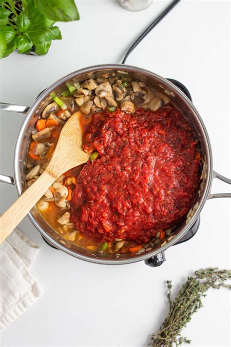 Vegan Mushroom Bolognese Sauce Running On Real Food