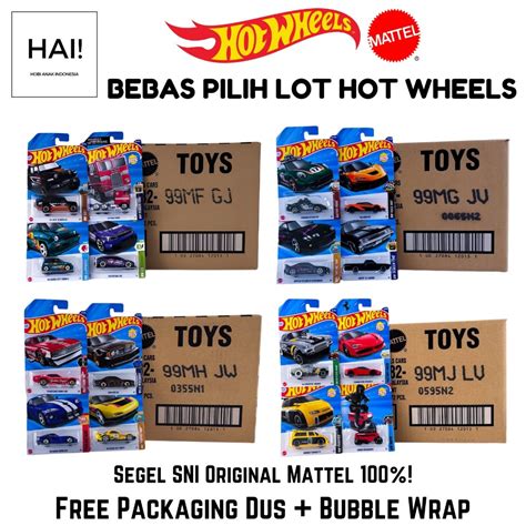 Jual Hot Wheels Reguler Lot Karton Dus Pcs Segel Sni Shopee Indonesia