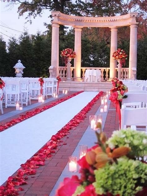 Red Wedding Aisle Decorations | Dresses Images 2022