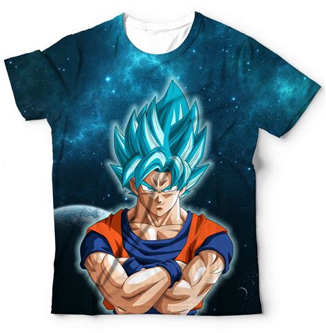 Camisa Camiseta Goku Blue Dragon Super Ball Heroes Elo7