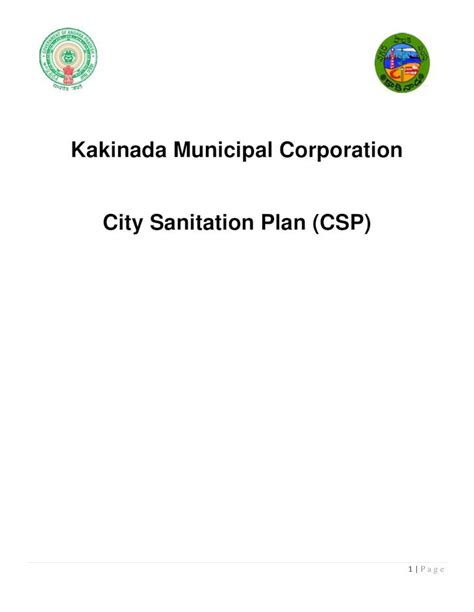 PDF Kakinada Municipal Corporation City Sanitation Plan CSP Cdma Ap