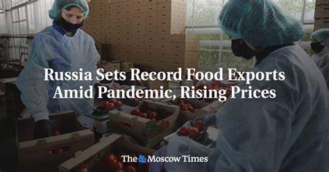 Russia Sets Record Food Exports Amid Pandemic Rising Prices The