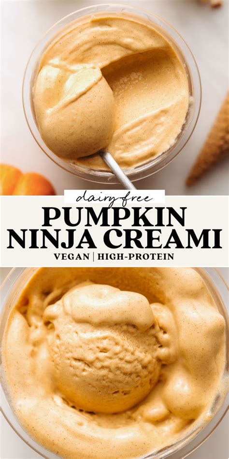 Dairy Free Ninja Creami Pumpkin Ice Cream Recipe Pumpkin Ice Cream