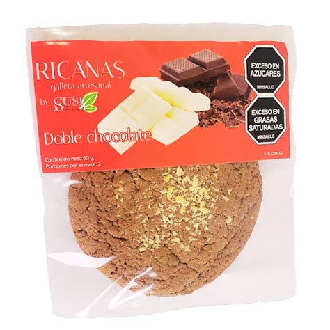 Galleta Ricana Susi Doble Chocolate X 60 Gr