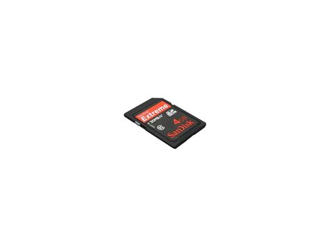 SanDisk Extreme 4GB Secure Digital High Capacity SDHC Flash Card