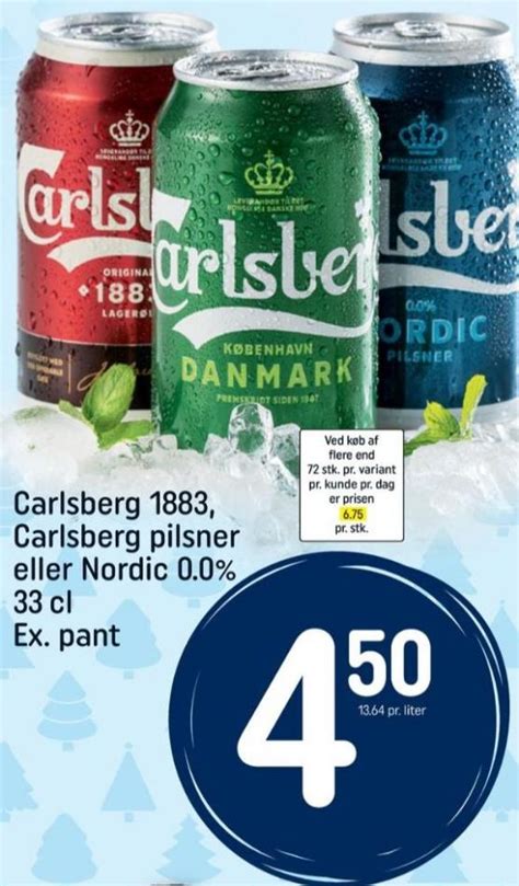 Carlsberg Nordic Pilsner Øl Alkoholfri Rema 1000 november 2023