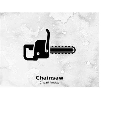 Chainsaw Clipart Image Digital, Chainsaw Silhouette, Chainsa - Inspire ...