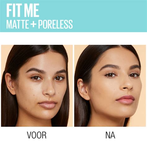 Maybelline Fit Me Matte Poreless Foundation Warm Nude Plein Nl