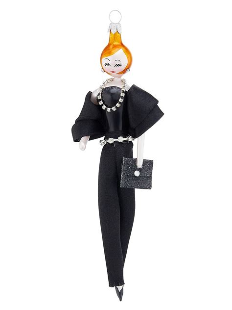 DE CARLINI Soffieria Lady In Suit Saks Bag Ornament One Color