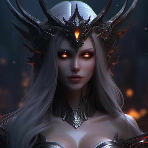 Premium Ai Image A Woman With A Dragon Head And The Horns On Her Head