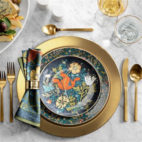 Williams Sonoma X Morris And Co Cotswold Dinnerware Collection Williams Sonoma