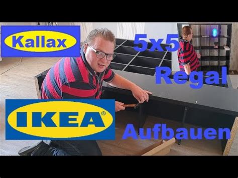 Kallax Regal Ikea 5x5 Aufbauen Schranks Gaminig Room YouTube