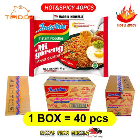 Indomie Mi Goreng Hot Spicy Dry Noodles G Pack Packs Lazada Ph