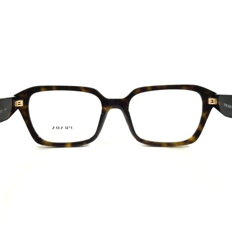 Prada Eyeglasses Frames VPR 14Z 2AU 1O1 Tortoise Square Full Rim 52 18