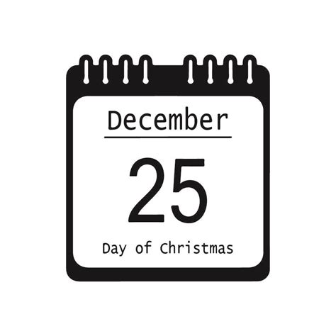 Calendario De Navidad Gratuito Svg Archivo Vectorial Svg En Blanco Y