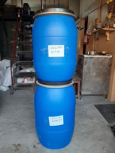 Chemicals Cylindrical Full Open Top Plastic Drum For Chemical Storage