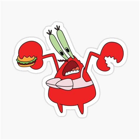 Mrkrabs Sticker Sticker For Sale By Leanne1999 Redbubble