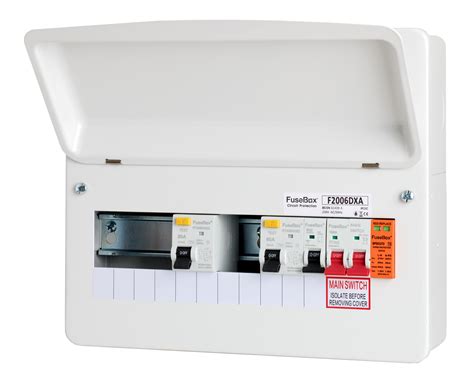 Acrelane Timber Fusebox 6way Useable Cw Dual Rcd 80a And Spd Device