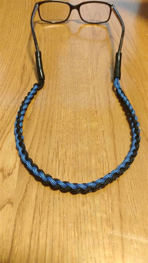 Thin Blue Line Braided Paracord Sunglasses Neck Strap Eyeglass Glasses Lanyard