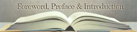 Difference in the Foreword, Preface and Introduction of book