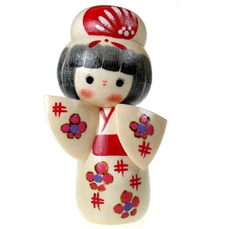 Flower Kimono Girl Kokeshi Doll Kokeshi Dolls Kokeshi Japanese Dolls