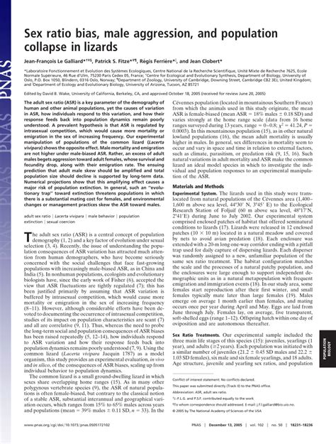 PDF From The Cover Sex Ratio Bias Male Aggression And Population