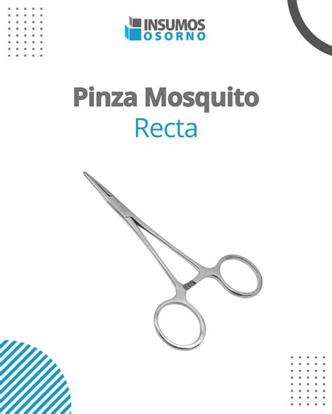 Pinza Mosquito Recta Insumos Osorno