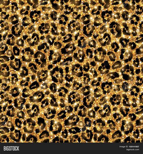 Seamless Gold Leopard Vector Photo Free Trial Bigstock