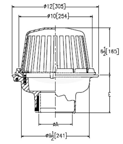 Zurn Z Diameter Cast Iron Roof Drain Assembly Roof Drain Iron