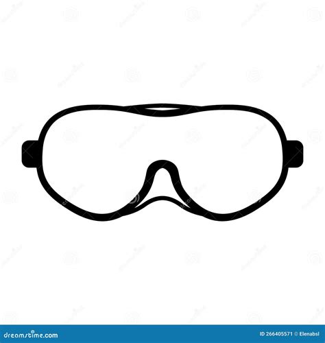 Safety Goggles, Lab Safety Equipment Stock Vector - Illustration of ...