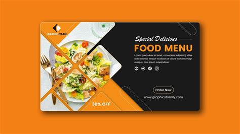 Photoshop Tutorial Professional Web Banner Design Restaurant Menu