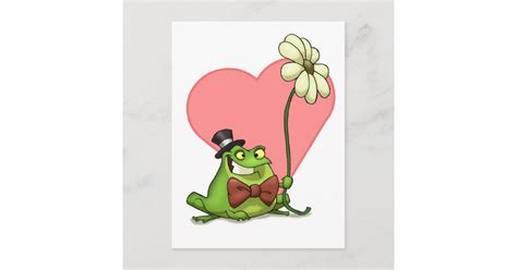 Frog Valentine Postcard