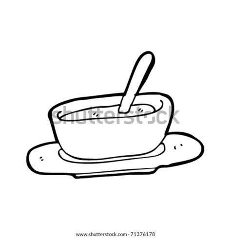 Bowl Soup Cartoon Stock Vector (Royalty Free) 71376178