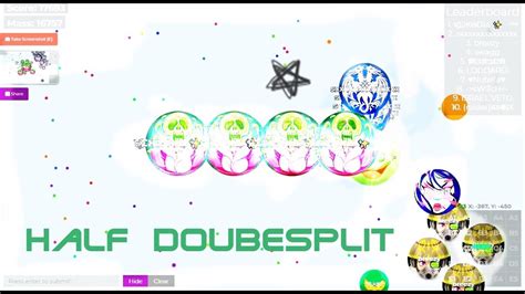 Agar Io My Best Half Double Spl T And Amaz Ng Popspl Ts Youtube