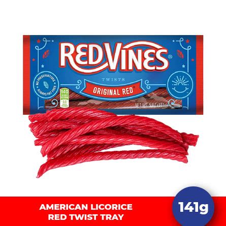 American Licorice Red Vines Twist Tray 141g - Candy Corner