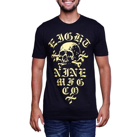 Rusty Black Vintage Skull T Shirt 8and9 Clothing Co