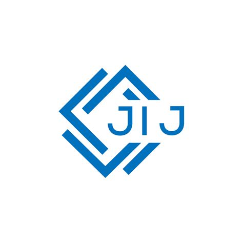 jij letter logo design  white background jij creative circle letter