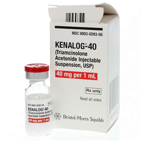 Kenalog 40 40 Mg1 Ml 40 Mgml 1 Ml Sdv Ea