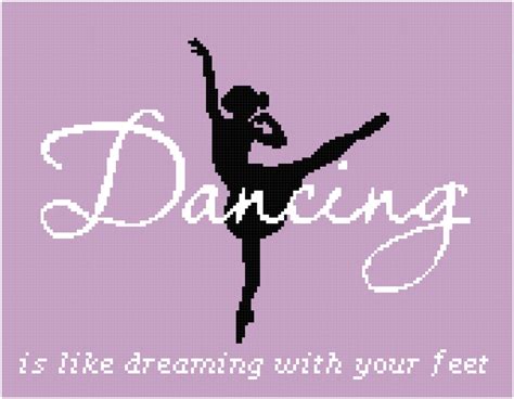 Purple And Black Dancing Is Like Dreaming With Your Feet Wall Etsy