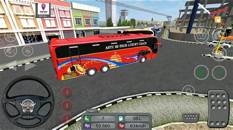 ASTC Volvo Bus Driving In Bus Simulator Indonesia Android GamePlay